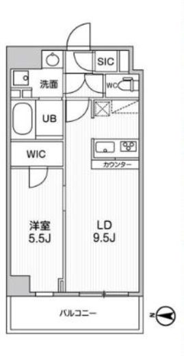 ALTERNA菊川Ⅱ (オルタナ菊川Ⅱ) 405 間取り図