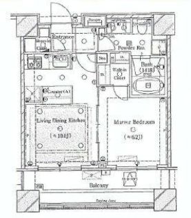 ザ・タワー小石川 9階 間取り図