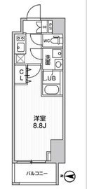 ALTERNA菊川Ⅱ (オルタナ菊川Ⅱ) 607 間取り図
