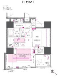 ZOOM中目黒 3階 間取り図