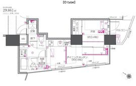 ZOOM中目黒 7階 間取り図