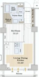 レックス勝どきプレミアレジデンス 3階 間取り図