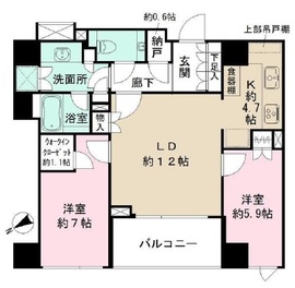 ザ・パークハウスグラン三番町 12階 間取り図