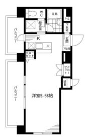 プライムアーバン千代田富士見 803 間取り図