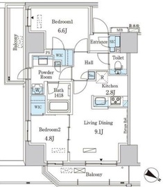 パークアクシス赤羽南 1014 間取り図