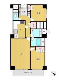 ハイネス麻布鳥居坂 2階 間取り図