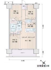 エスティメゾン豊洲レジデンス A816 間取り図