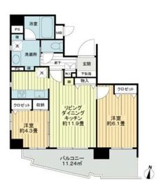 ネオマイム御茶の水 6階 間取り図