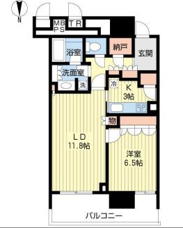 豊洲シエルタワー 41階 間取り図