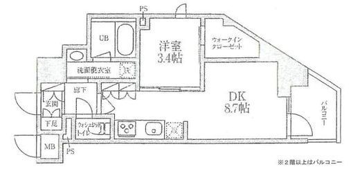 アーバンコート大岡山 304 間取り図