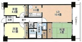 ファミリータウン東陽 5階 間取り図