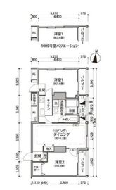 東雲キャナルコートCODAN 12-1009 間取り図