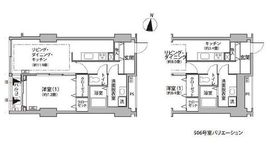 東雲キャナルコートCODAN 12-506 間取り図