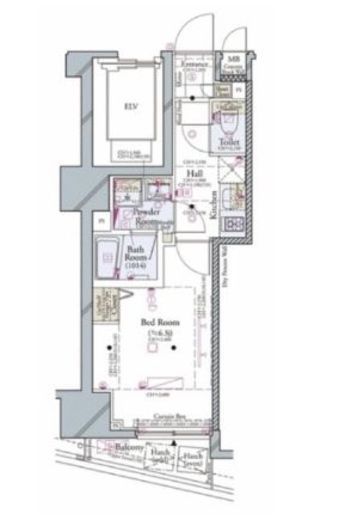 コンシェリア池袋マスターズヴィラ 10階 間取り図