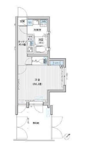 グランジュテ巣鴨 101 間取り図