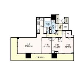 ブランズタワー豊洲 15階 間取り図
