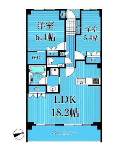 ピアースコード目黒洗足 4階 間取り図