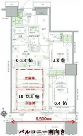 富久クロスコンフォートタワー(Tomihisa Cross)  24階 間取り図