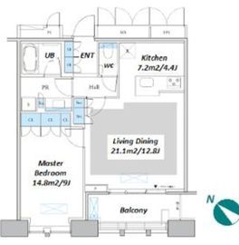 Dマークス西新宿タワー 22階 間取り図