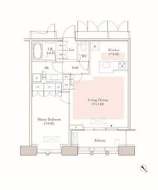 Dマークス西新宿タワー 22階 間取り図