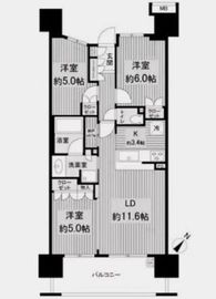 スターコート豊洲 8階 間取り図