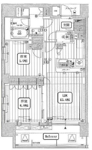 BELISTA新御徒町 (ベリスタ新御徒町) 2階 間取り図