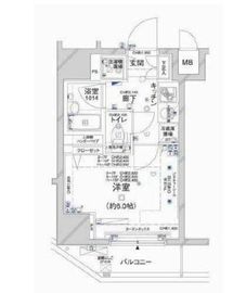 コンシェリア新橋 15階 間取り図