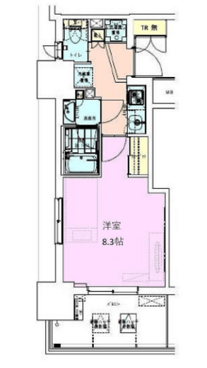 門前仲町レジデンス六番館 205 間取り図