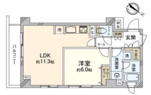 ガーデンパーク下馬 3階 間取り図