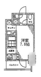カスタリア門前仲町2 402 間取り図