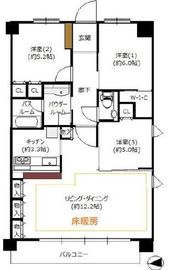 シティハウス新御徒町ステーションコート 3階 間取り図