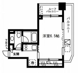 レジディア恵比寿3 404 間取り図