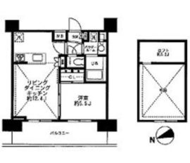 レジディア大森東 1002 間取り図