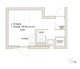 モデリアデイズ護国寺 202 間取り図