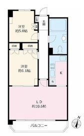 朝日目黒マンション 3階 間取り図