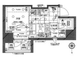 ピアース武蔵小杉EAST 2階 間取り図