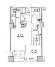 プレミスト日本橋浜町リデアル 5階 間取り図