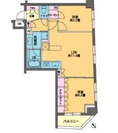 カスタリア東日本橋2 803 間取り図