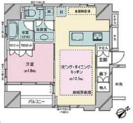 ワザック日本橋 6階 間取り図