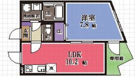ミュゲ浅草 201 間取り図