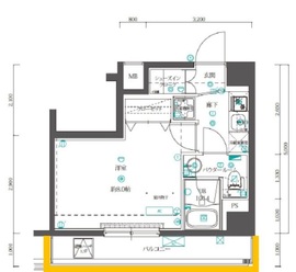 QUALITAS押上 (クオリタス押上) 502 間取り図