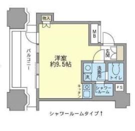 ルネ新宿御苑タワー 801 間取り図