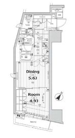 リテラス渋谷笹塚 401 間取り図