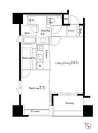 パークハビオ赤坂氷川町 303 間取り図