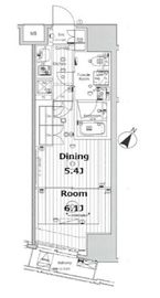 リテラス渋谷笹塚 1103 間取り図