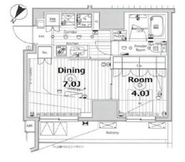 リテラス渋谷笹塚 103 間取り図
