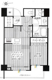 サンウッド西麻布 2階 間取り図