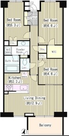 OASE用賀 E207 間取り図