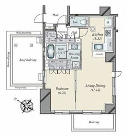 ブランズ渋谷神山町 5階 間取り図