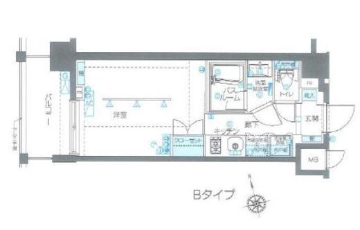 ZOOM品川南 2階 間取り図